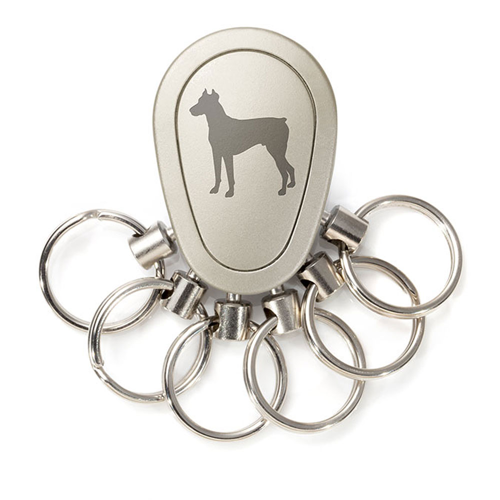 Spikey Motiv Dobermann, Nickel matt Spikey Motiv Dobermann, Nickel matt