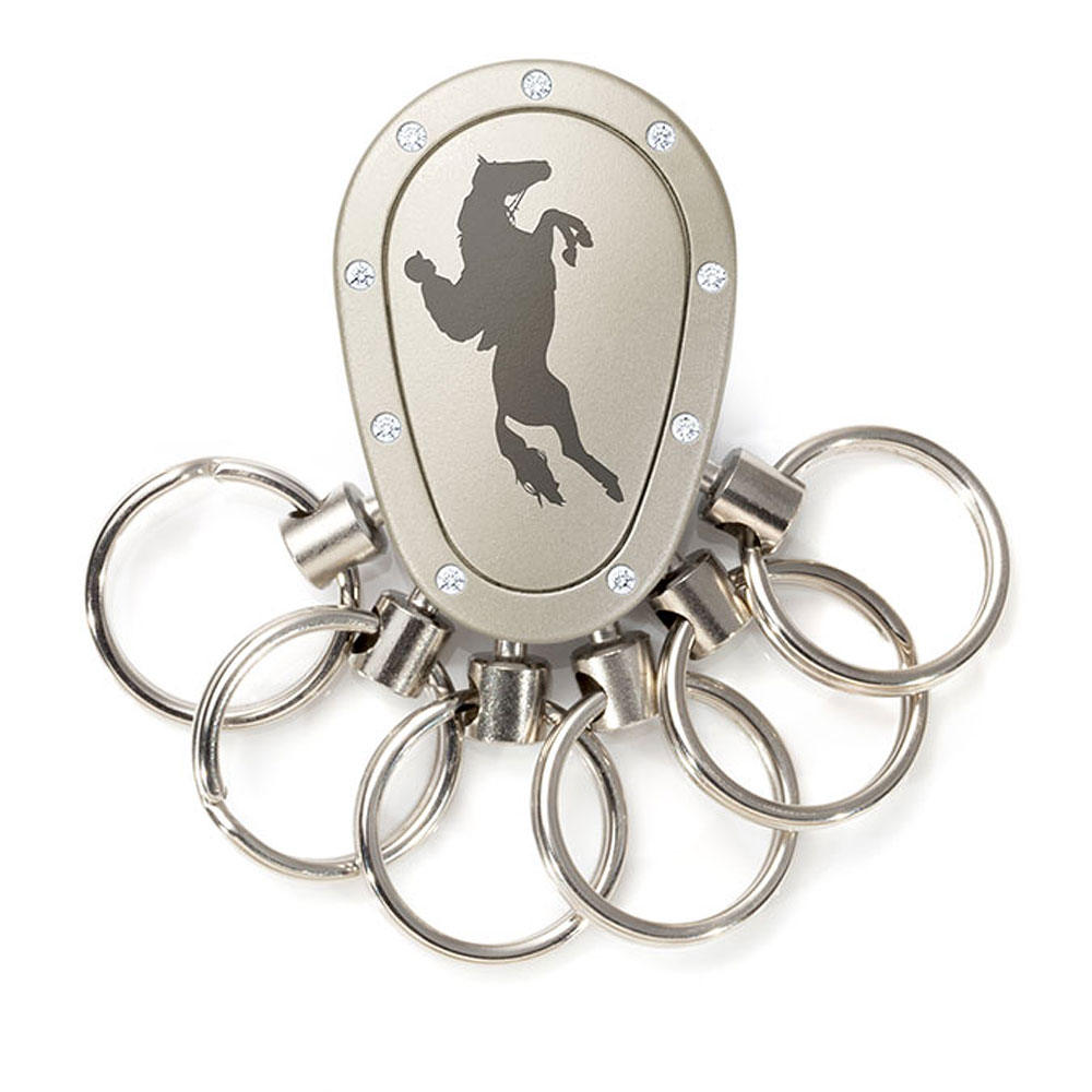 Spikey Motiv Reiten 1, Nickel matt Swarovski