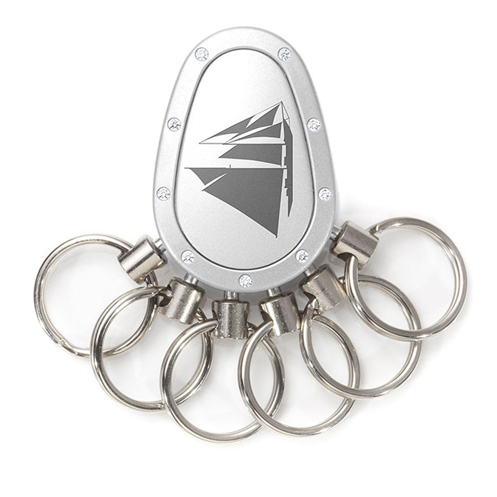 Spikey Motiv Nautik 1, Chrom matt Swarovski