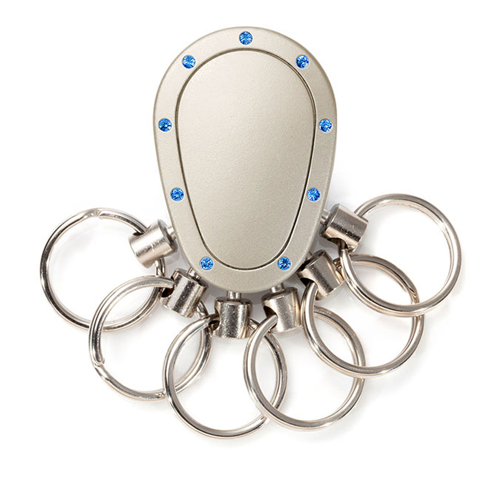 Spikey Swarovski, Nickel / Blau Spikey Swarovski, Nickel / Blau
