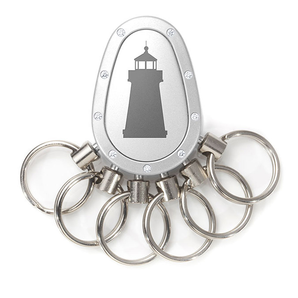 Spikey Motiv Nautik 6, Chrom matt Swarovski