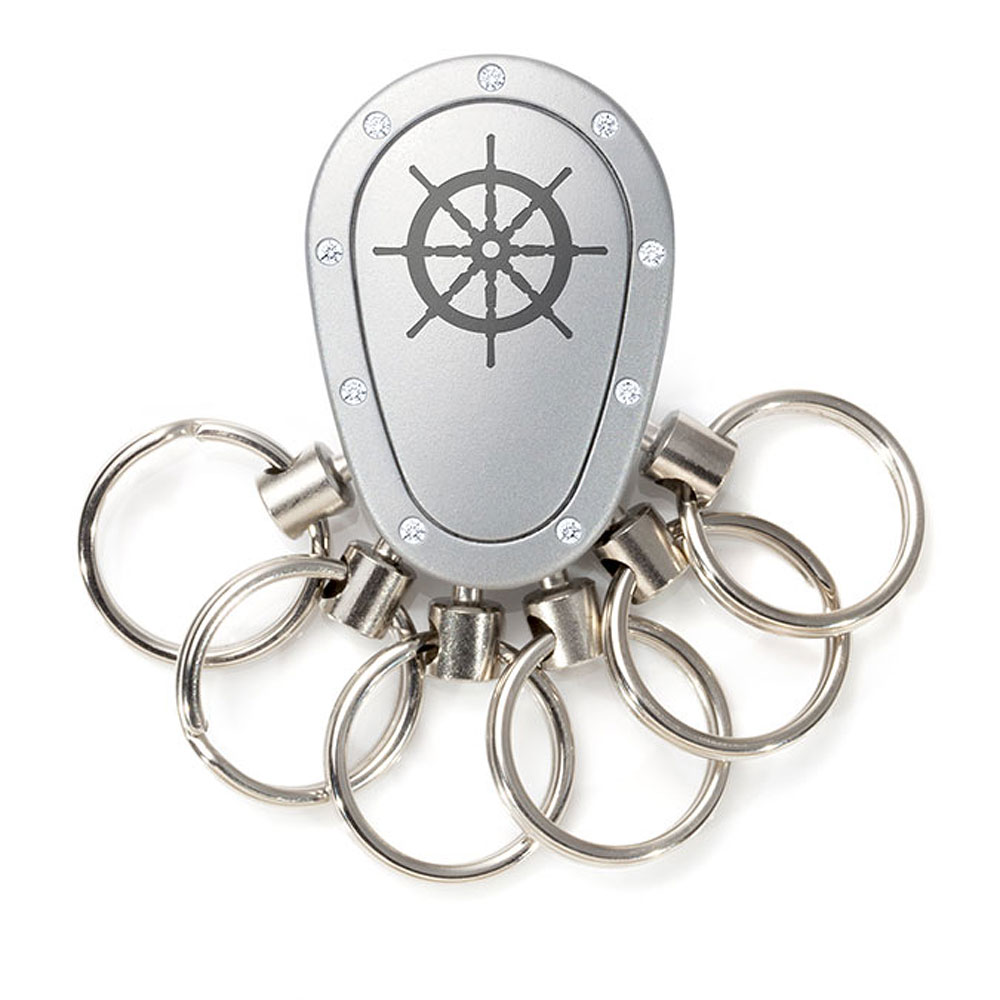 Spikey Motiv Nautik 4, Chrom matt Swarovski