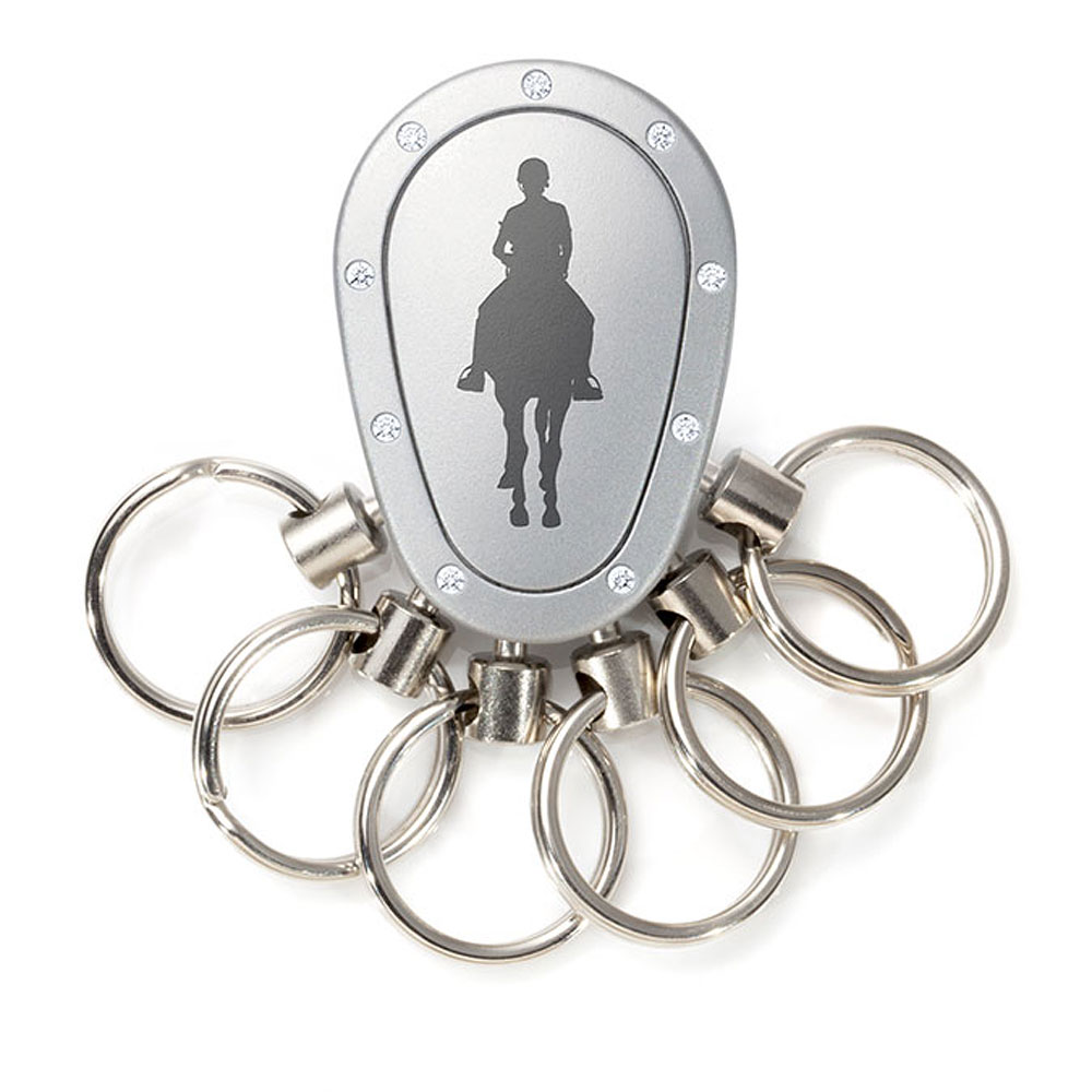 Spikey Motiv Reiten 2, Chrom matt Swarovski