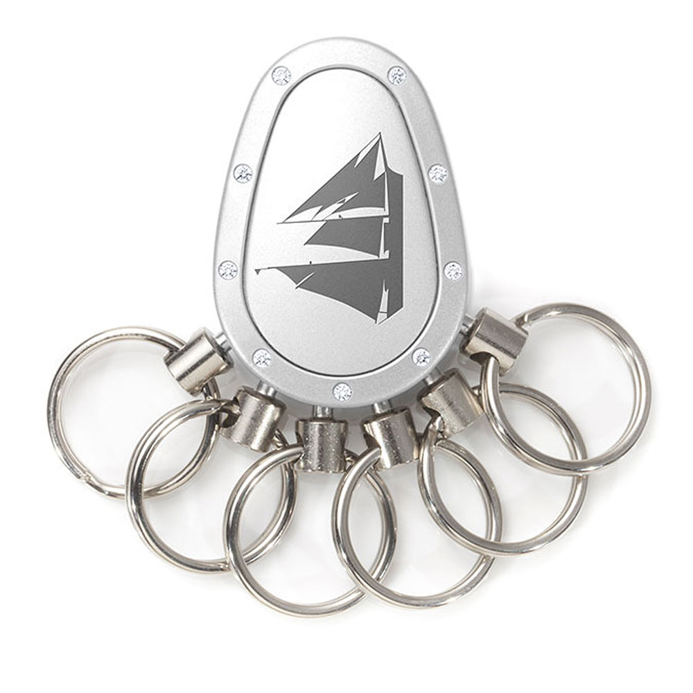 Spikey Motiv Nautik 2, Chrom matt Swarovski