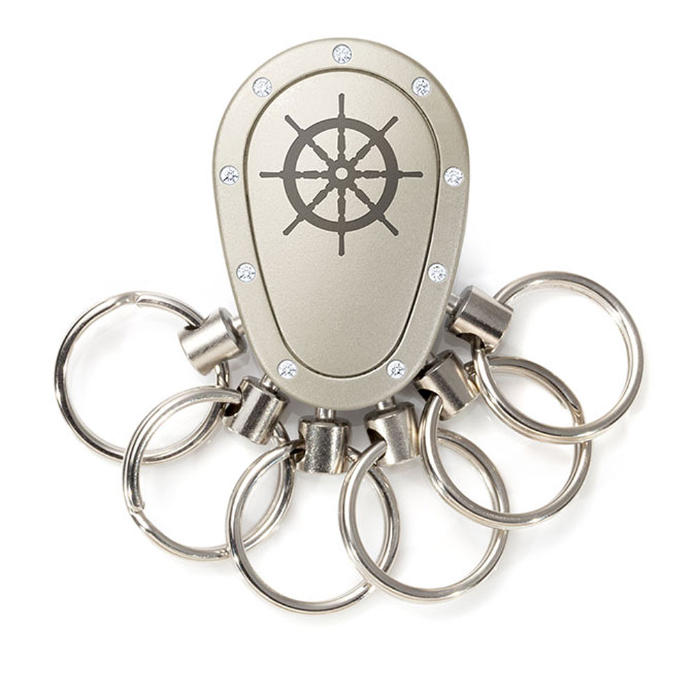 Spikey Motiv Nautik 4, Nickel matt Swarovski