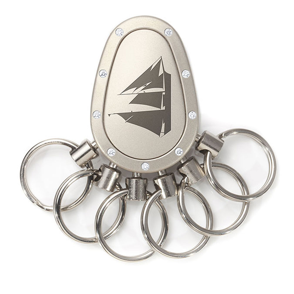 Spikey Motiv Nautik 2, Nickel matt Swarovski