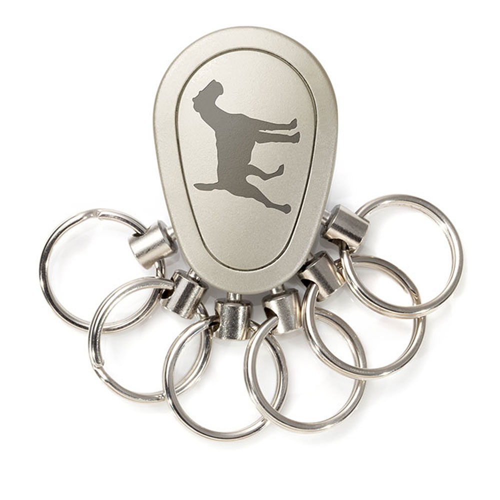 Spikey Motiv Airdale Terrier, Nickel matt Spikey Motiv Airdale Terrier, Nickel matt